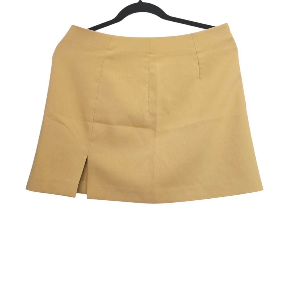 Uniqlo Beige Mini Skirt Womens Medium Career Office Quiet Luxury Old Money